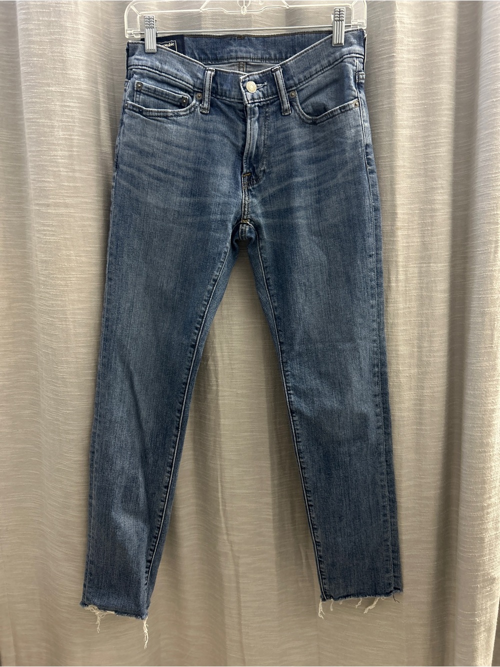 Abercrombie & Fitch Langdon Slim Stretch Jeans 28x30 Raw Hem